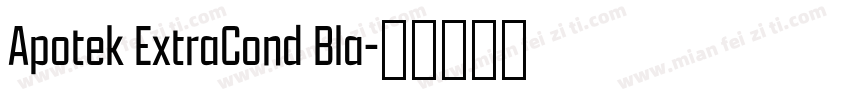 Apotek ExtraCond Bla字体转换